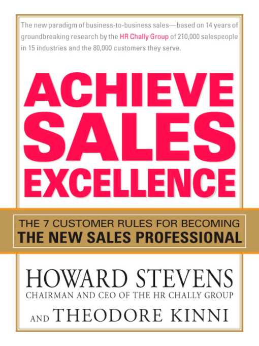 Cover image for Achieve Sales Excellence